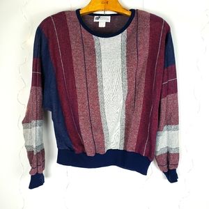 Vintage Vertical Striped Women's Sweater